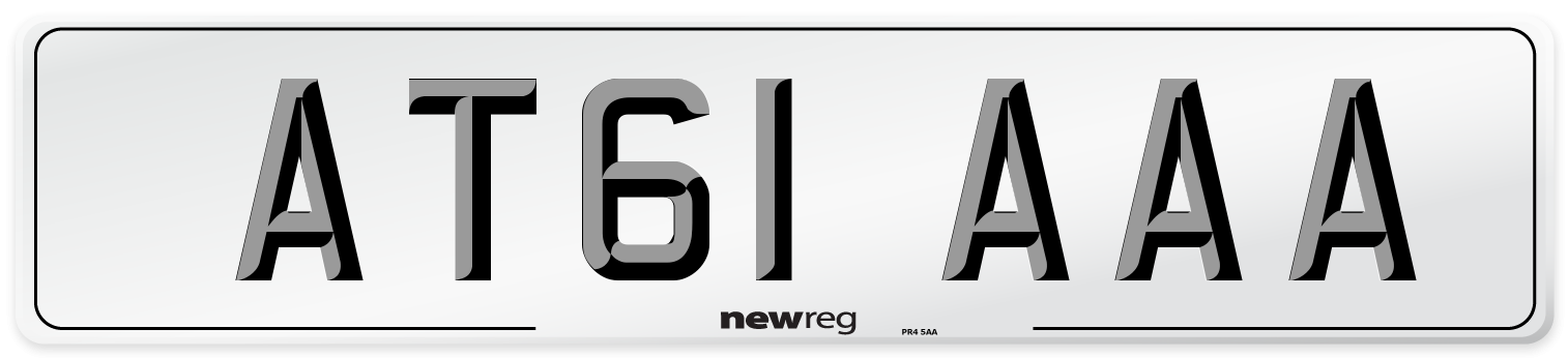 AT61 AAA Number Plate from New Reg